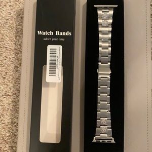 Apple Watch compatible metal watch band